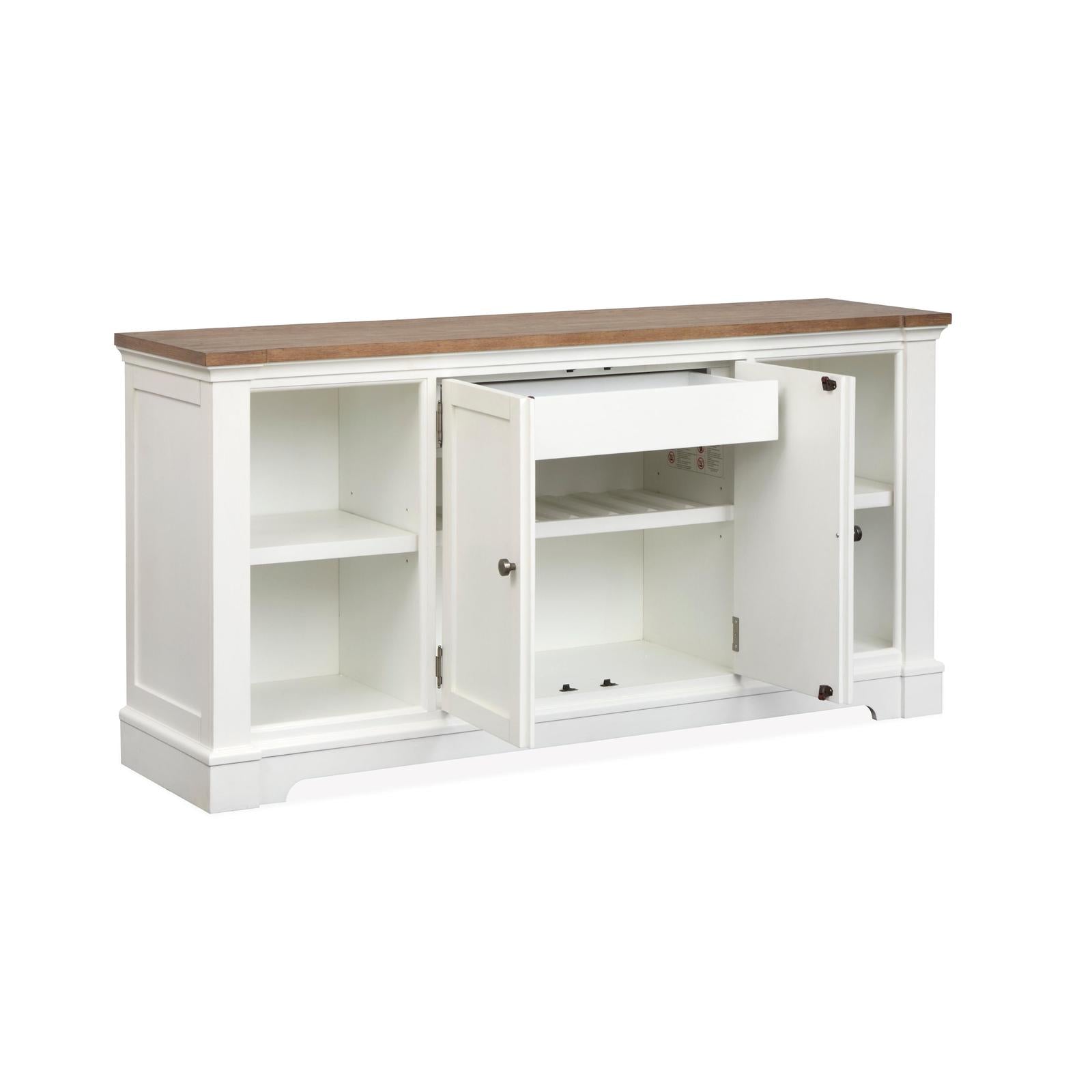 Magnussen Home Kingston Whisper White & Cerused Nutmeg Credenza
