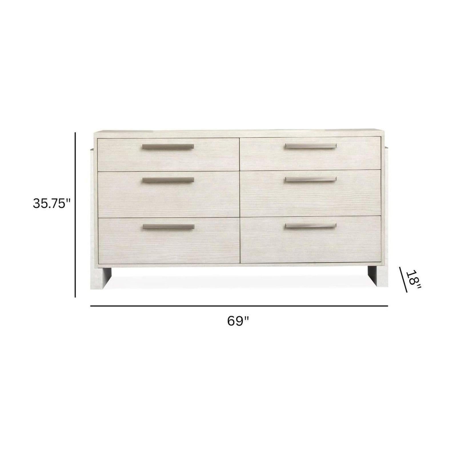 Magnussen Home Lorelei Misty Cloud Double Drawer Dresser