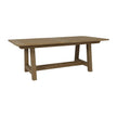 Sunset West Coastal Teak Dining Table with Leaf Extension
