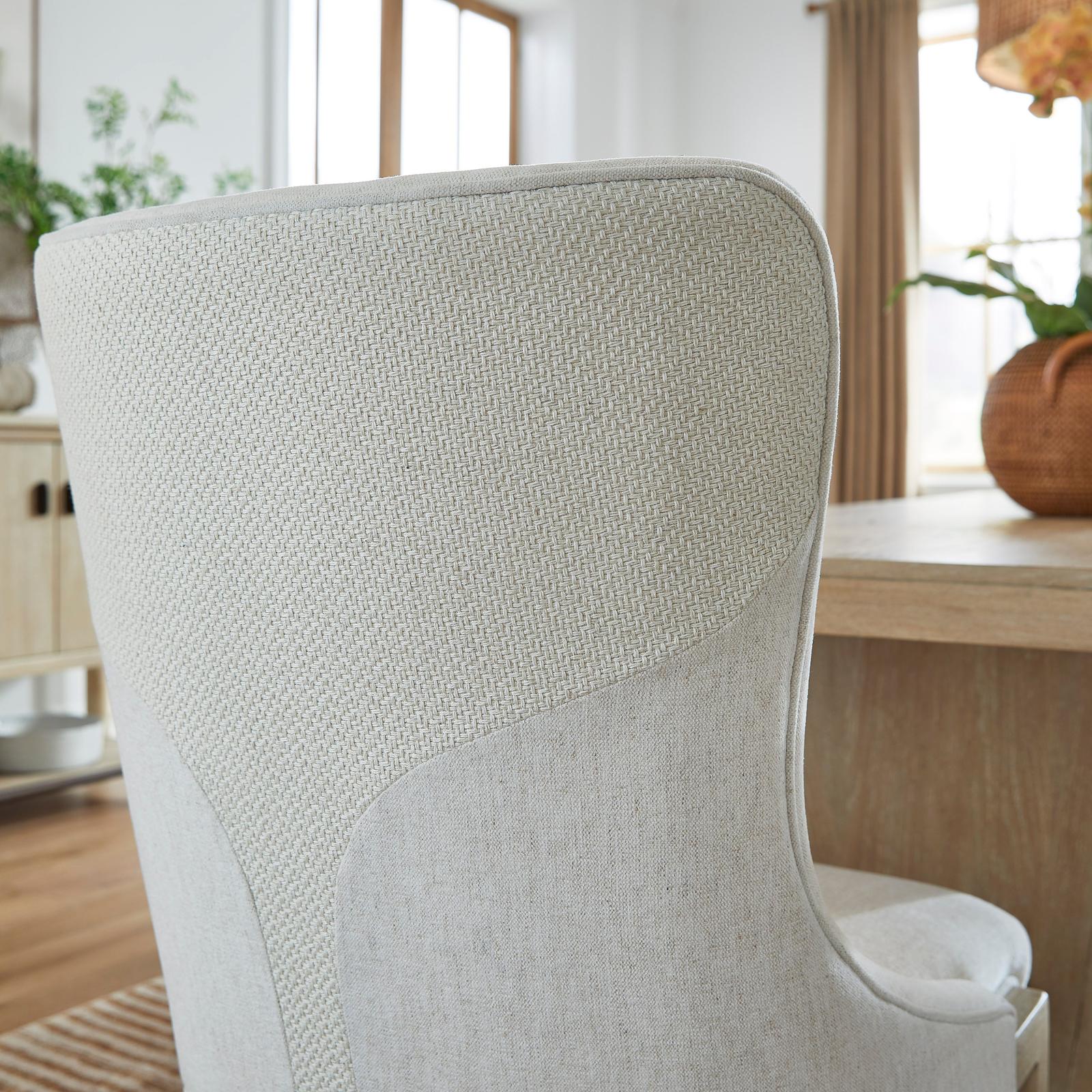 Salt Life Home Sunset Cove Sanibel Brown Upholstered Host Chair Two Pack