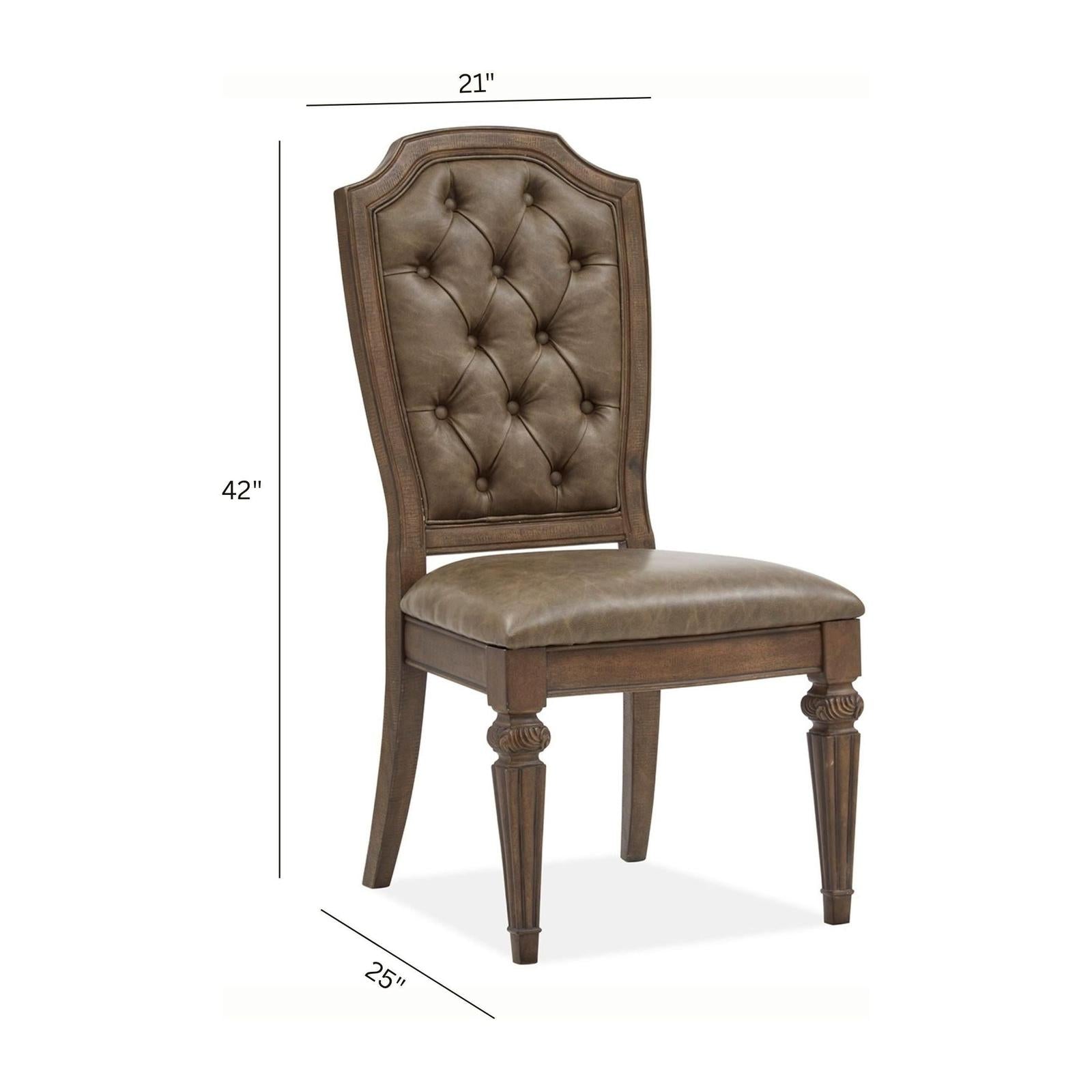 Magnussen Home Durango Willadeene Brown Side Chair Set of 2