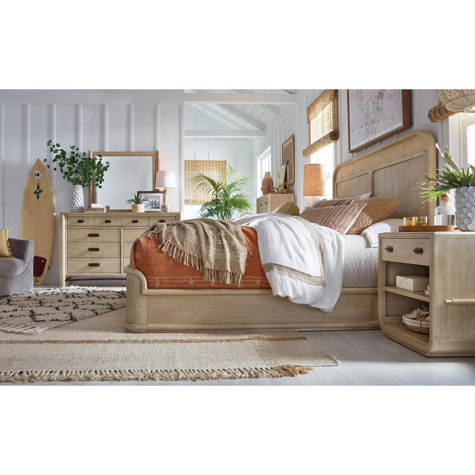 Salt Life Home Sunset Cove Sanibel Brown Drawer Dresser with Landscape Mirror I