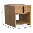 Magnussen Home Ripley Rustic Caramel And Dark Bronze Rectangular End Table