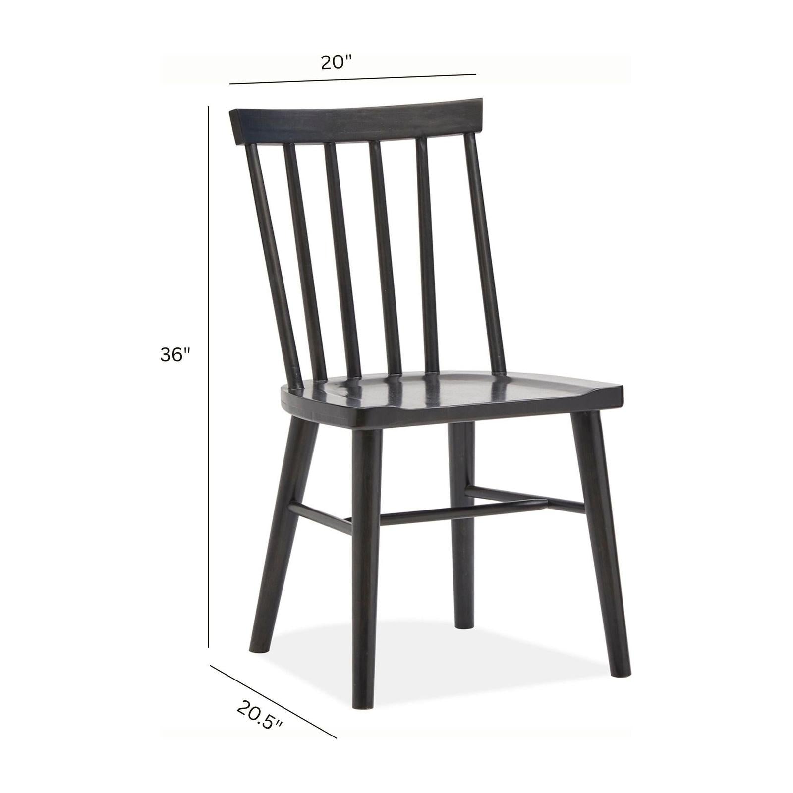 Magnussen Home Lindon Coffee Bean Side Chair Set of 2