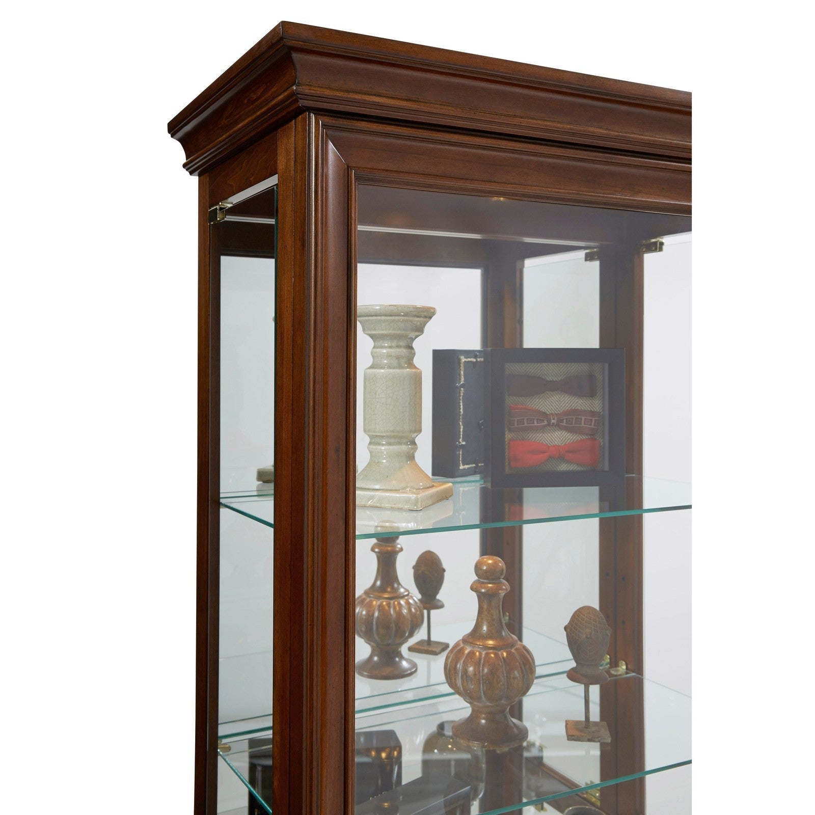 Pulaski Furniture PFC Curios Mirrored Curio 5 Shelf Gallery Cabinet
