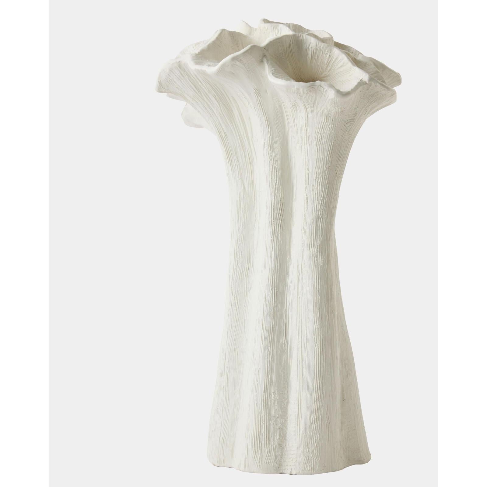 Global Views Flora Bouquet White Coral Vase