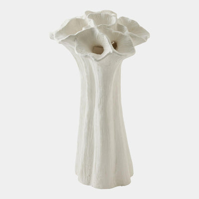 Global Views Flora Bouquet White Coral Vase