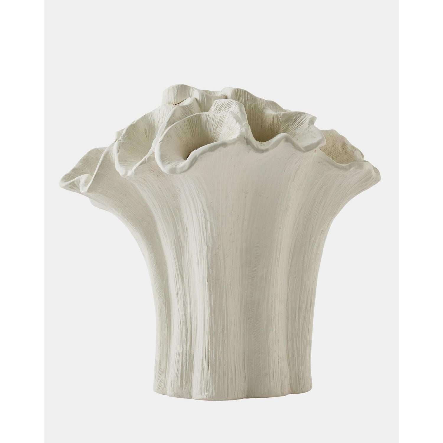 Global Views Flora Bouquet White Coral Vase