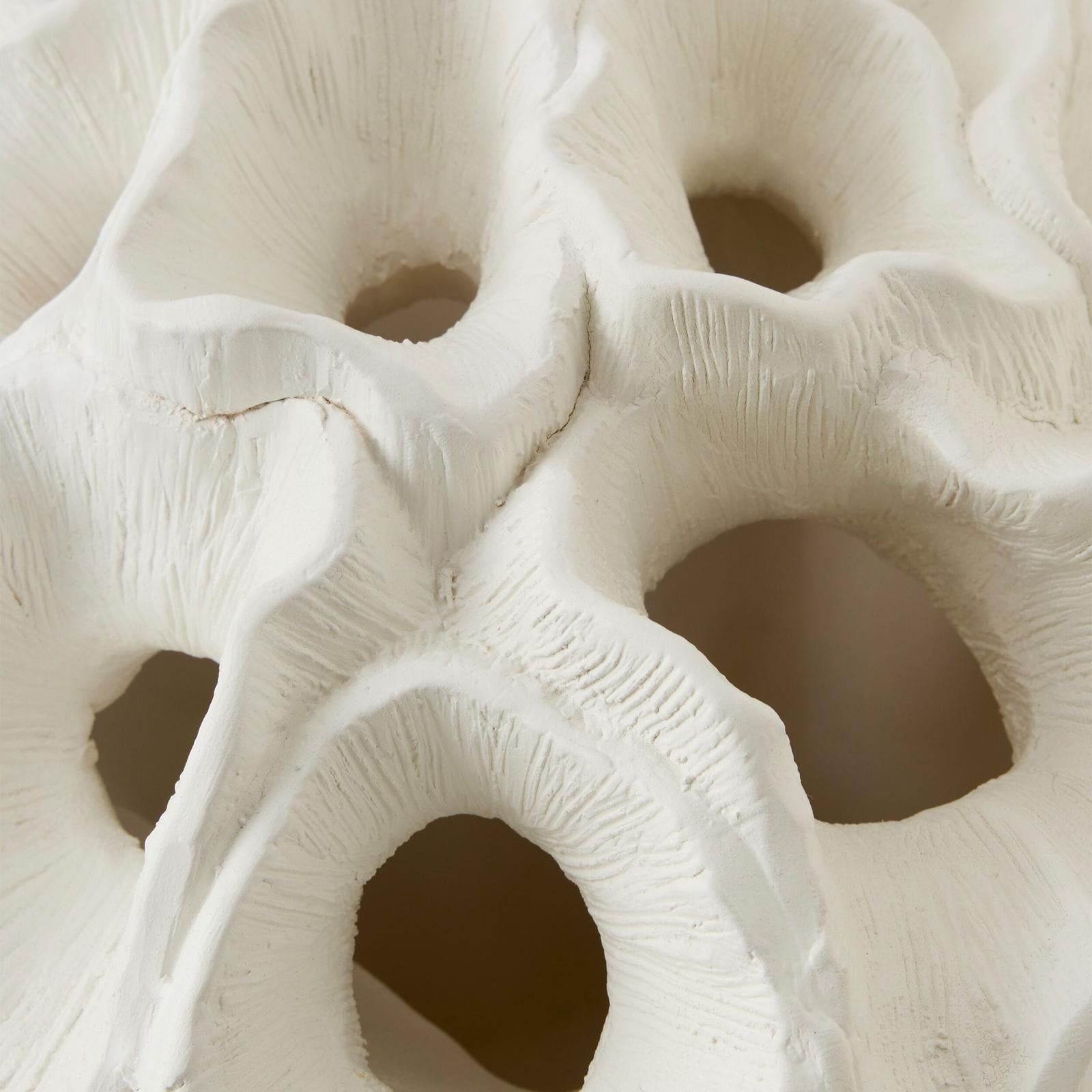 Global Views Flora Bouquet White Coral Vase