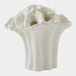 Global Views Flora Bouquet White Coral Vase