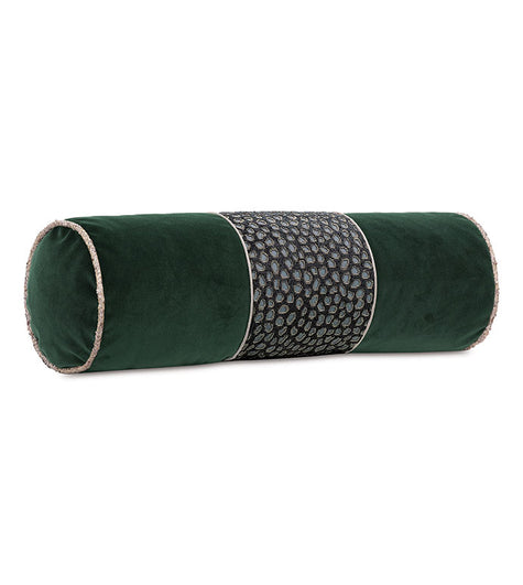Eastern Accents Esmeralda Velvet Bolster