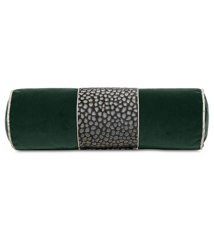 Eastern Accents Esmeralda Velvet Bolster