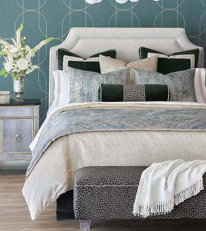 Eastern Accents Esmeralda Velvet Bolster