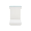 Villa & House Essential Side Table with Glass Top