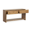 Magnussen Home Ripley Rustic Caramel And Dark Bronze Rectangular Sofa Table