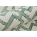 Feizy Lorrain 8919F Modern Geometric Rug in Ivory/Green