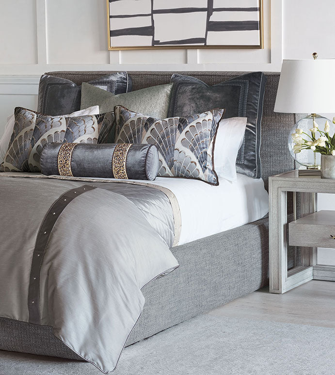 Eastern Accents Velda Charcoal Euro Sham