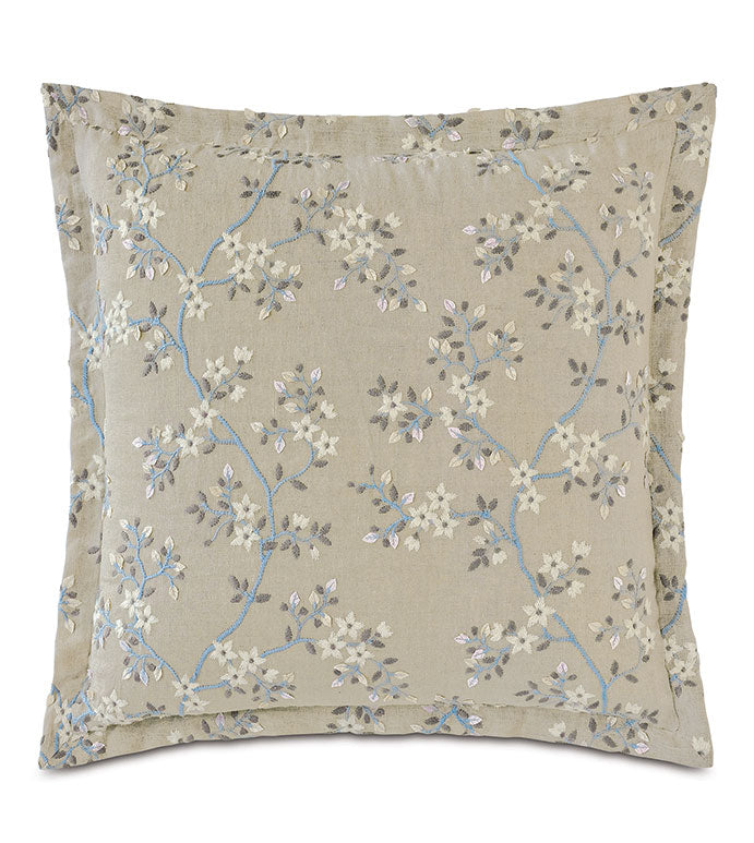Eastern Accents Amberlynn Embroidered Petit Euro Sham