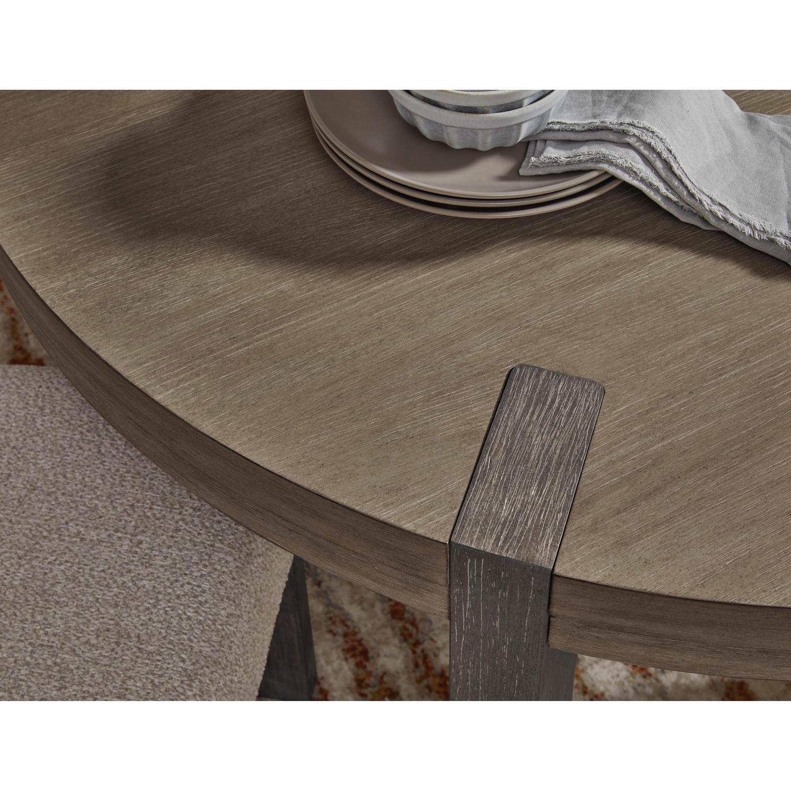 Pulaski Furniture Anderson Park Moose Trail And Frontier Brown Round Dining Table