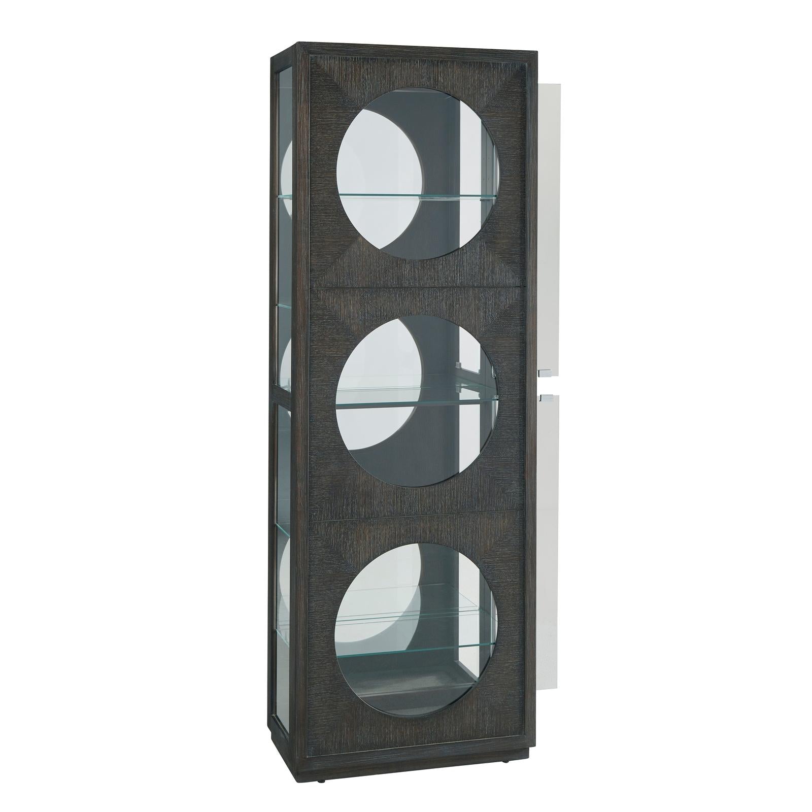 Pulaski Furniture Pulaski Furniture Accents Dark Wood Side Entry Curio Cabinet