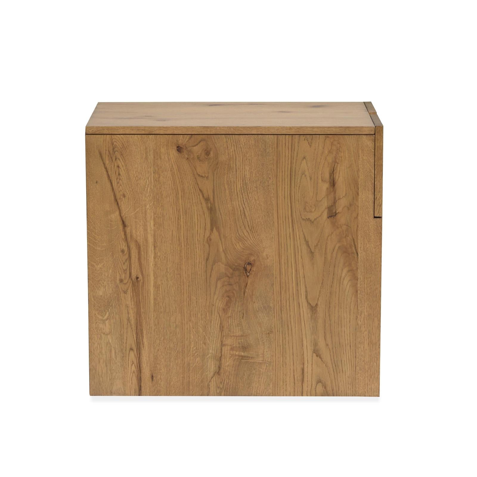 Magnussen Home Ripley Rustic Caramel And Dark Bronze Rectangular End Table