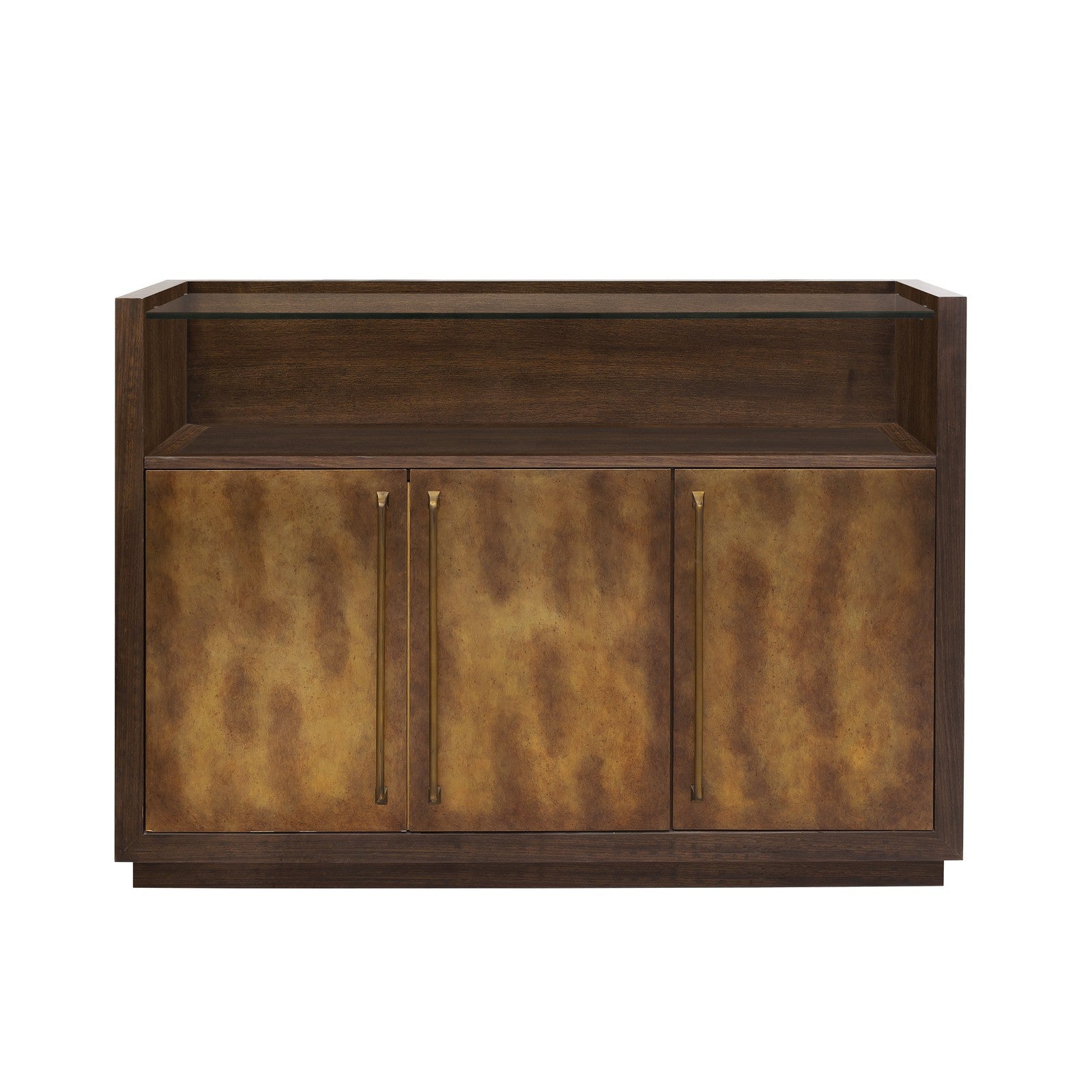 Pulaski Furniture 3 Door Bar Cabinet with Glass Shelves