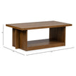 Magnussen Home Marcel Brown Rectangular Cocktail Table