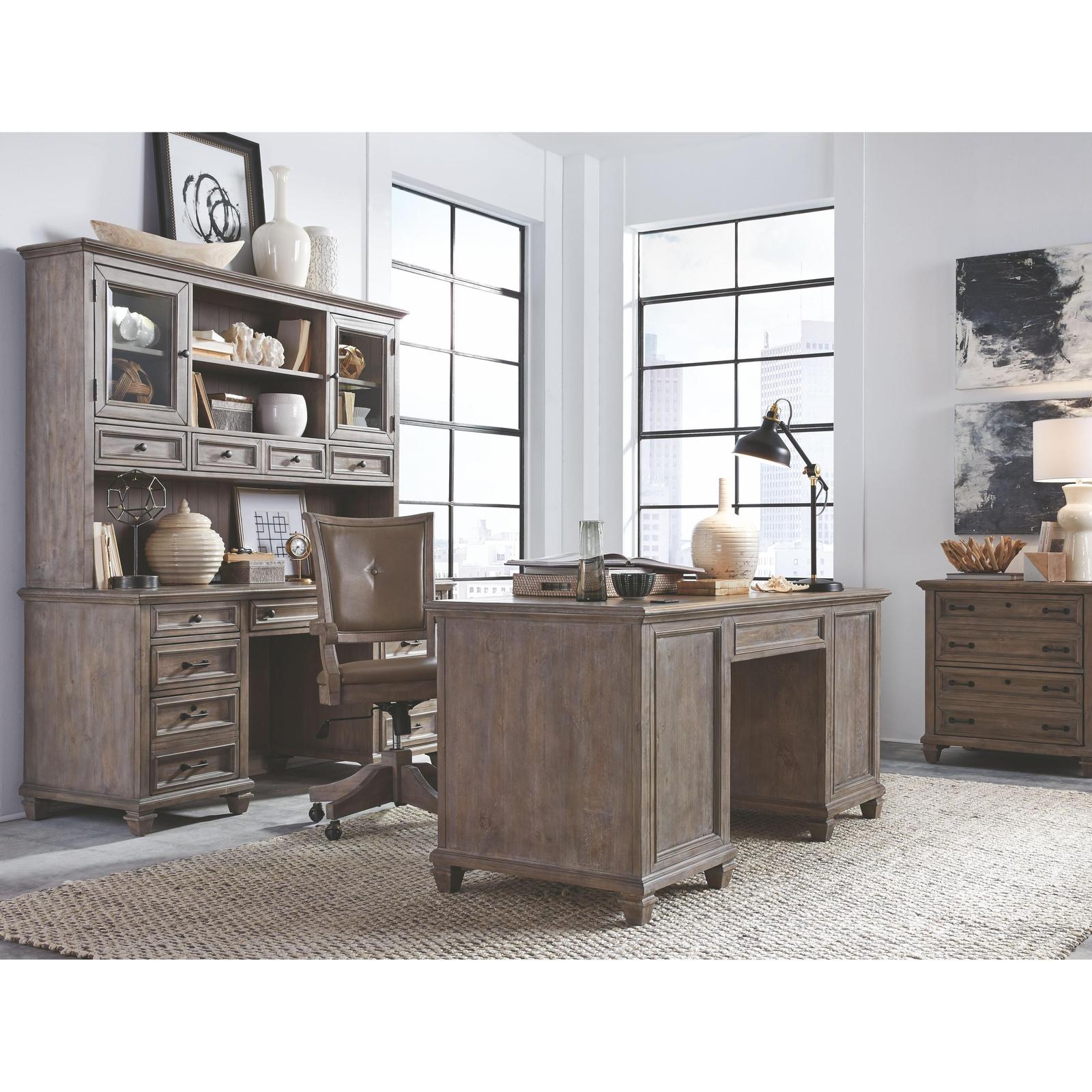 Magnussen Home Lancaster Dovetail Grey Executive Desk