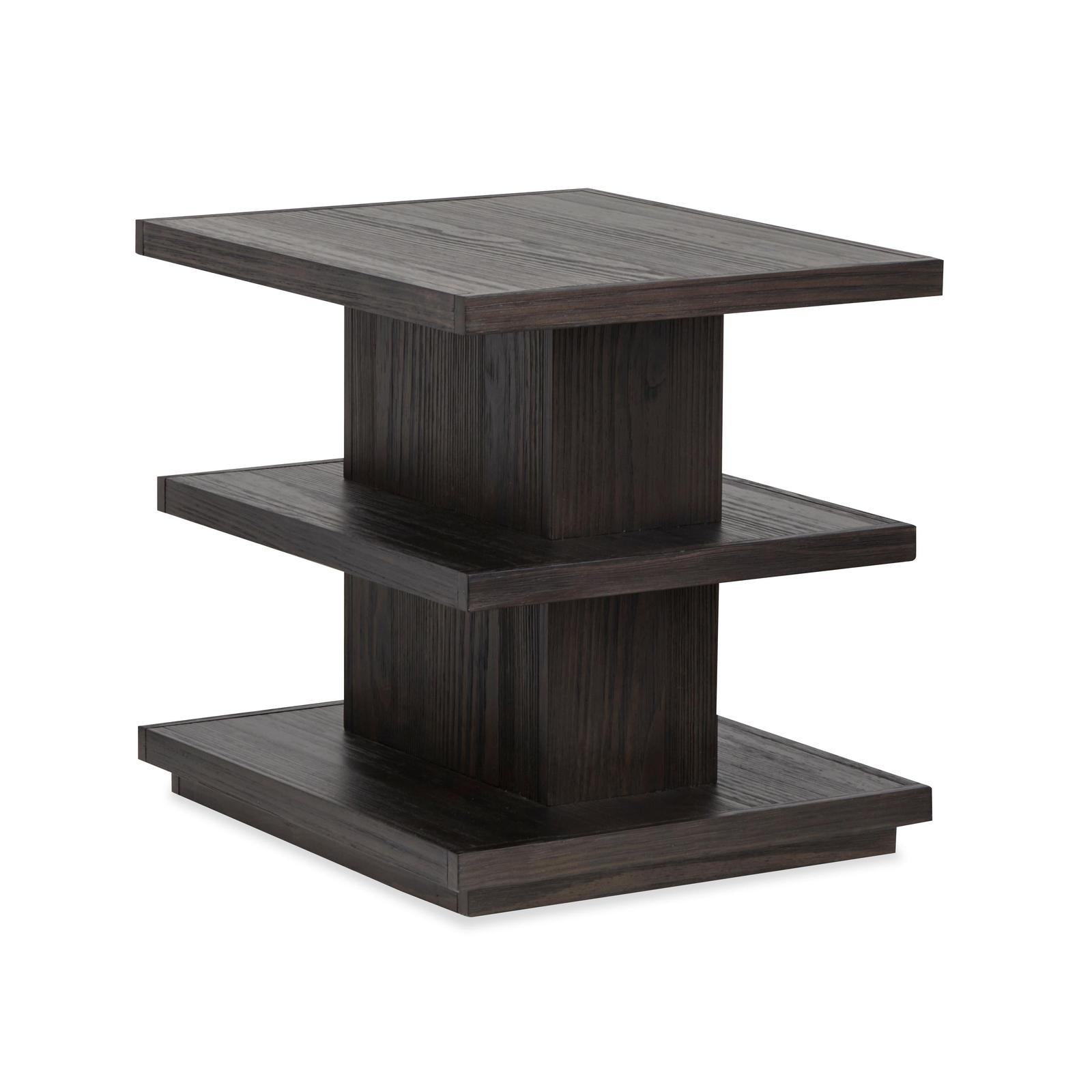 Magnussen Home Shaffer Velvet Roast Rectangular End Table