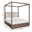 Magnussen Home Westbourne Dark Umber Upholstered Poster Bed