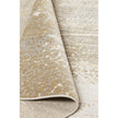Feizy Aura 3739F Modern Abstract Rug in Ivory/Gray/Gold
