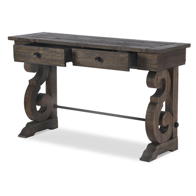Magnussen Home Bellamy Peppercorn Rectangular Sofa Table