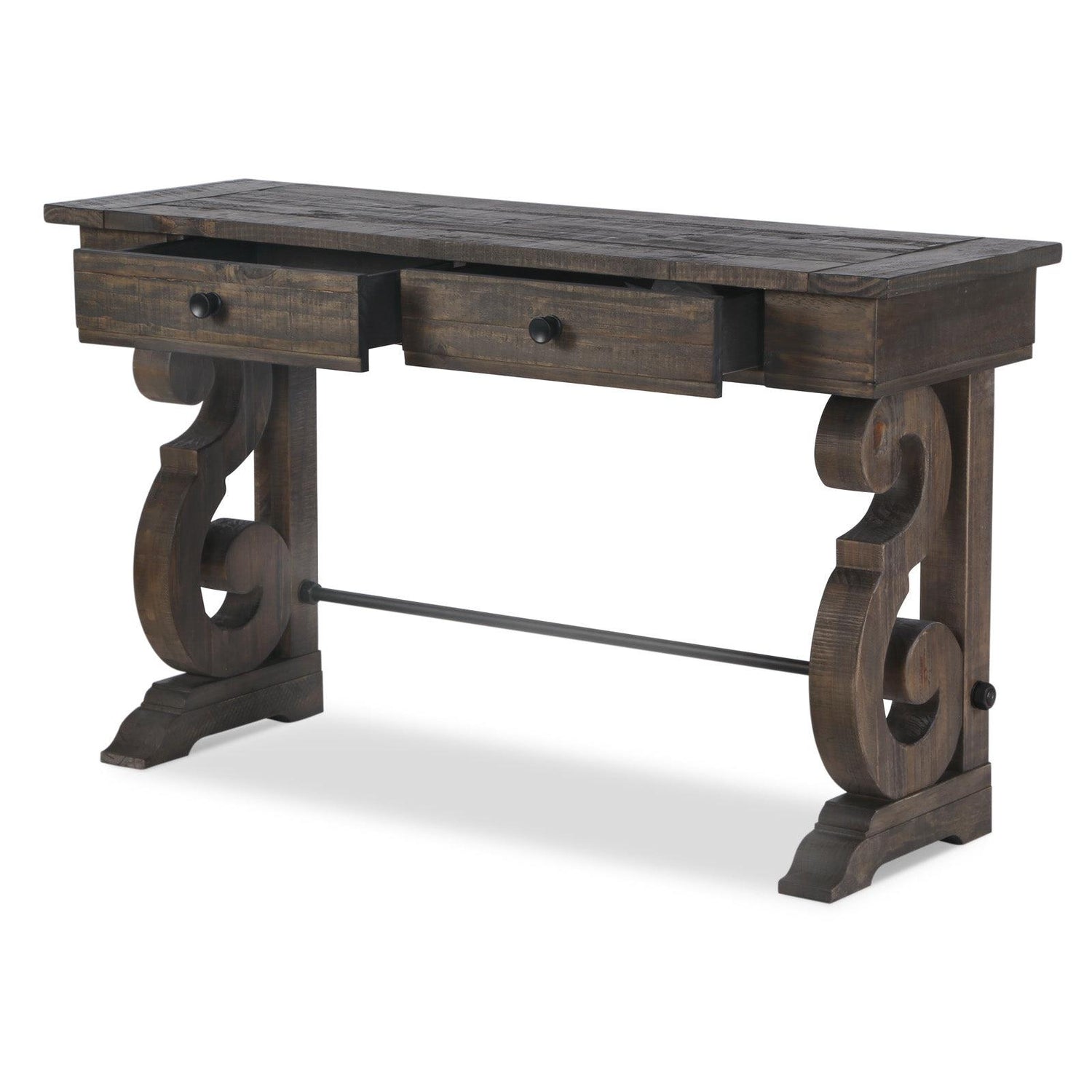 Magnussen Home Bellamy Peppercorn Rectangular Sofa Table