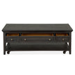 Magnussen Home Westley Falls Graphite Rectangular Cocktail Table With Casters