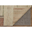 Feizy Kasbah 69G2F Modern Abstract Rug in Tan/Red/Green