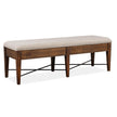 Magnussen Home Bay Creek Toasted Nutmeg Upholstered Bench