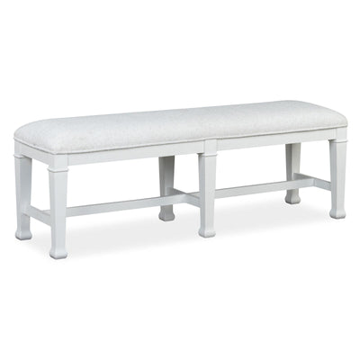 Magnussen Home Kingston Whisper White & Cerused Nutmeg Bench