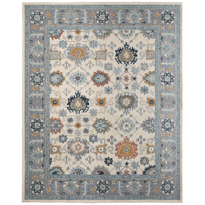 Feizy Springfield 8A46F Traditional Floral & Botanical Rug in Blue/Gray/Ivory