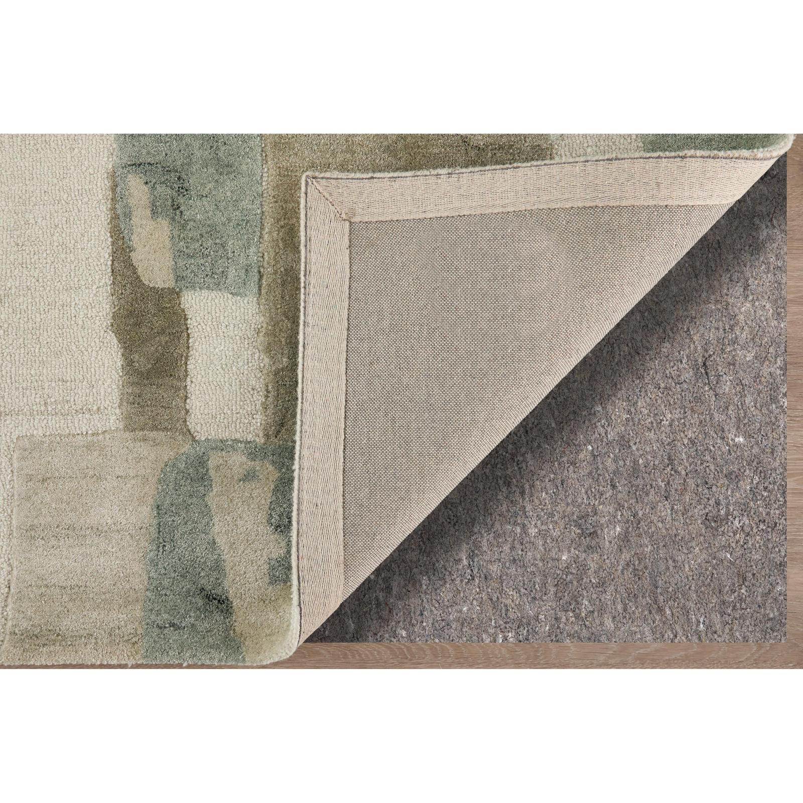 Feizy Kendall 8A59F Modern Abstract Rug in Green/Brown/Ivory