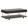 Magnussen Home Spencer Dark Briarsmoke Lift Top Storage Cocktail Table With Casters
