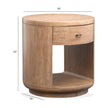 Magnussen Home Sanford Chateau Brown Round End Table