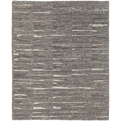 Feizy Navaro 8914F Modern Abstract Rug in Gray/Taupe/Ivory