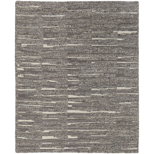 Feizy Navaro 8914F Modern Abstract Rug in Gray/Taupe/Ivory
