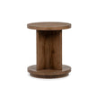 Magnussen Home Oswald Brown Round End Table