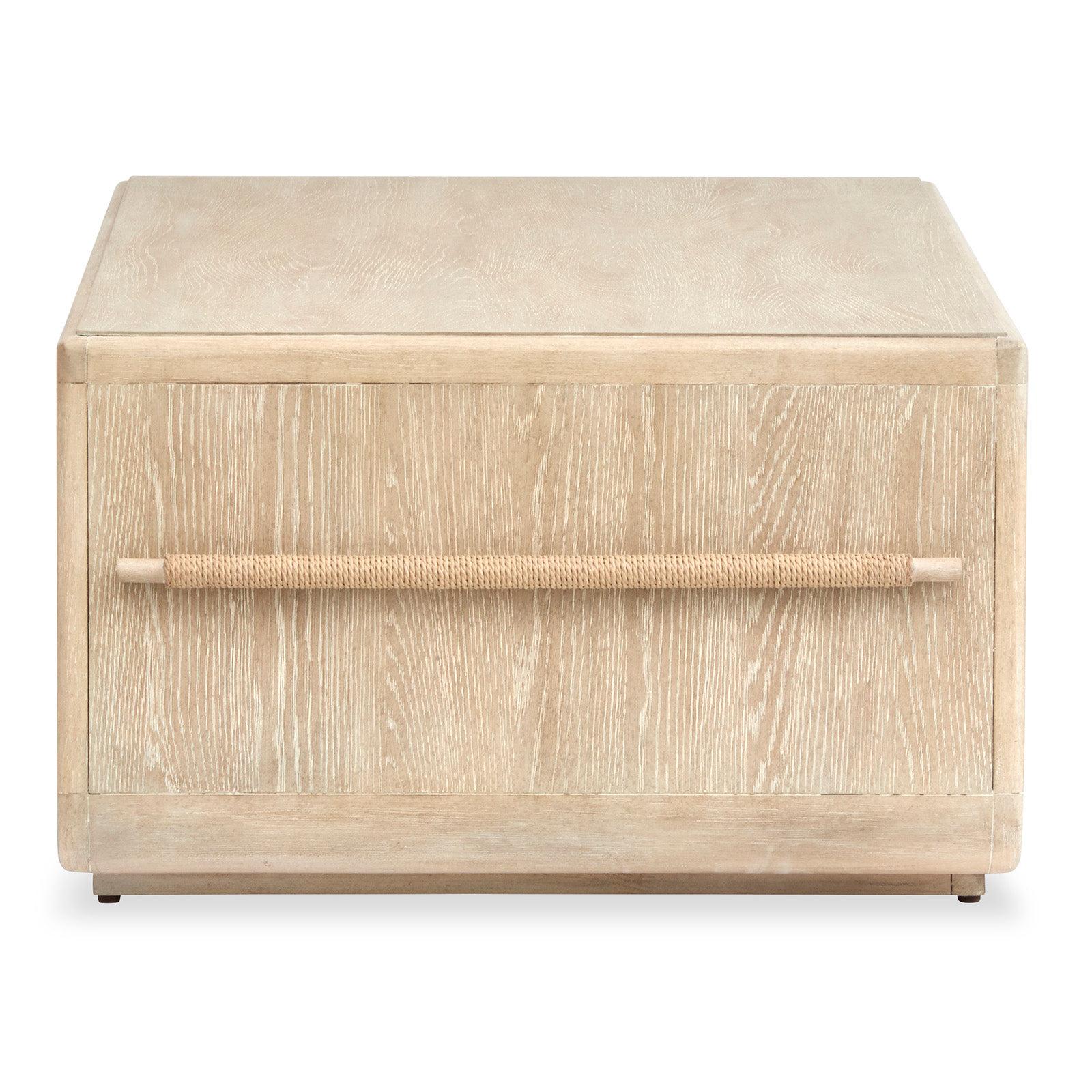 Salt Life Home Sunset Cove Sanibel Brown Rectangular Cocktail Table with Casters