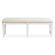 Magnussen Home Willowbrook Egg Shell White Upholstered Bench