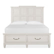 Magnussen Home Willowbrook Egg Shell White Bed
