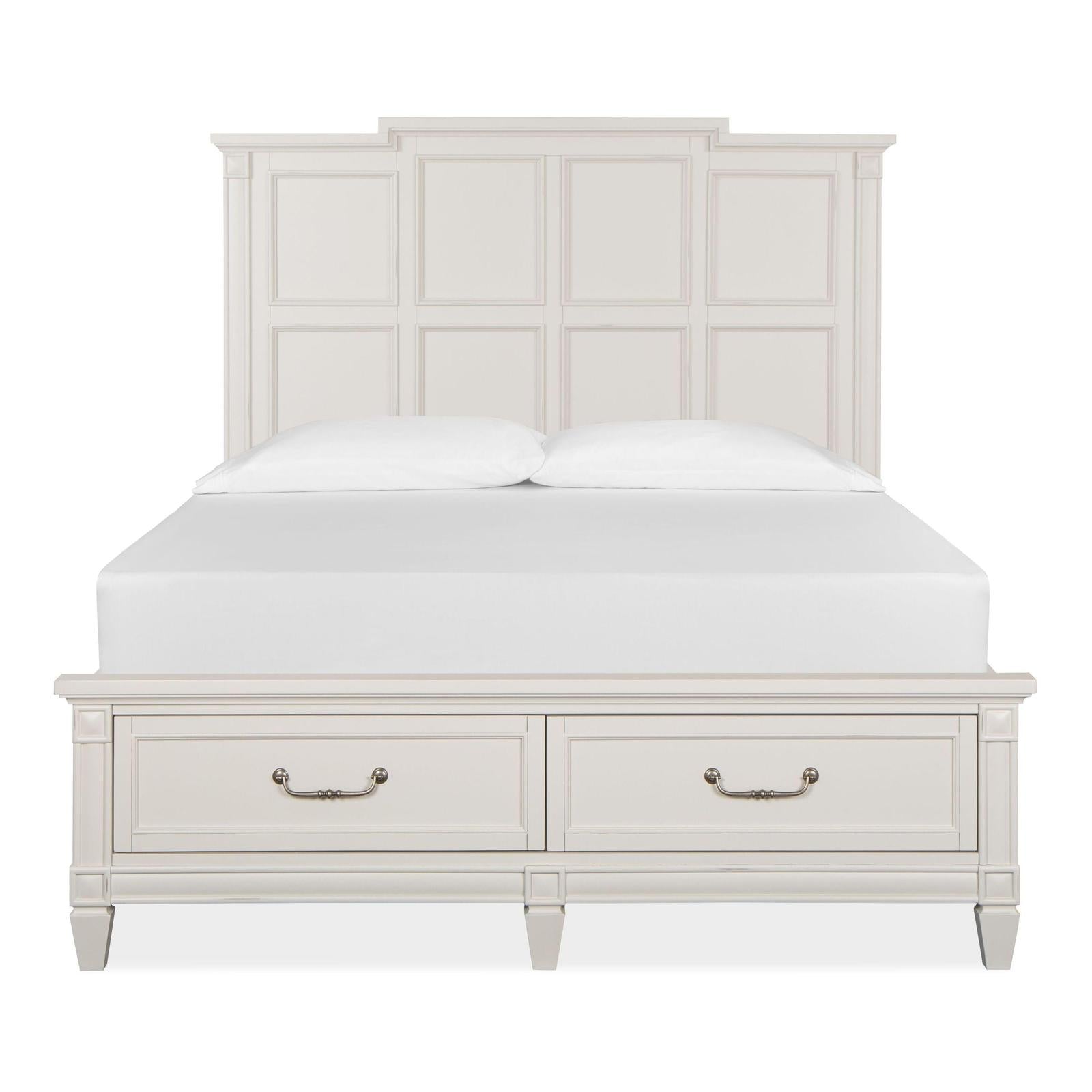 Magnussen Home Willowbrook Egg Shell White Bed
