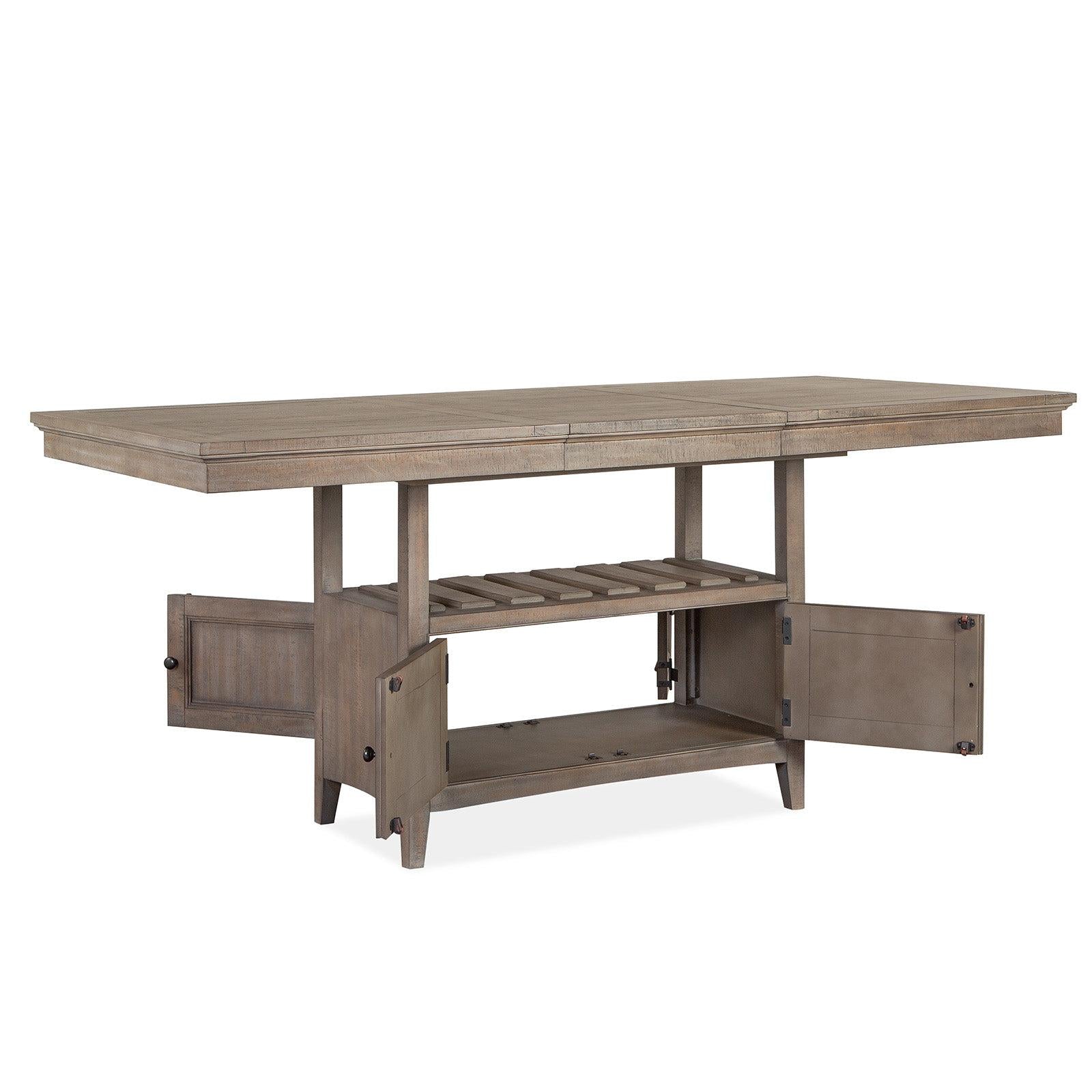 Magnussen Home Paxton Place Dovetail Grey Extendable Counter Height Dining Table