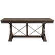 Magnussen Home Westley Falls Graphite Extendable Trestle Dining Table